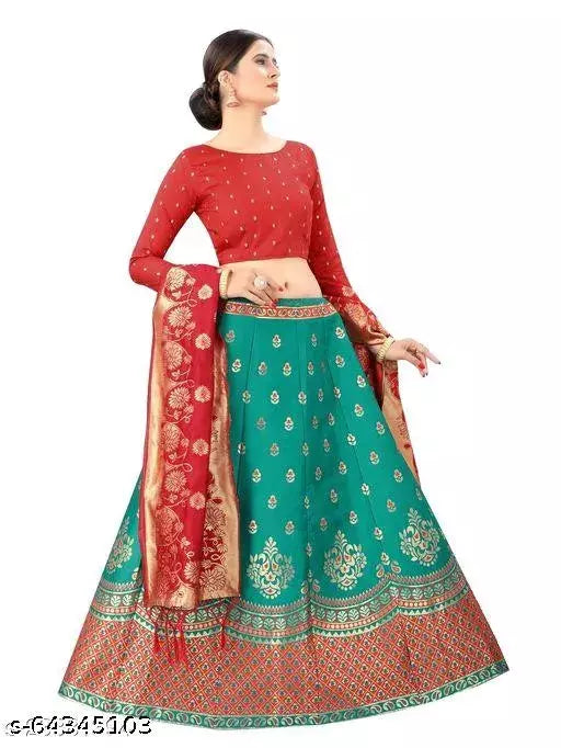 Self design Banarasi lehenga Choli by  VAIDIK ETHNIC