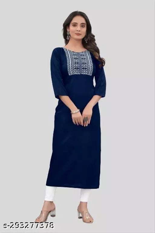QVAZOR Stylish Fancy Trendy Kurti For Women For Party Wedding Festival Functions