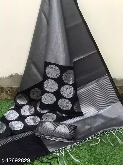 Trendy  Tissue Silk  Embroidered Saree
