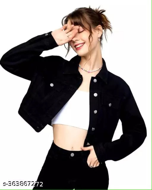 Black danem jacket for women
