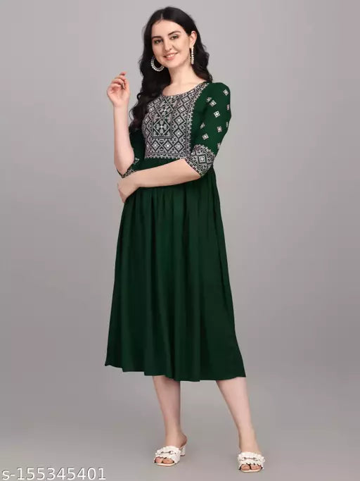 western Embroidered dress