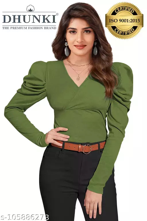 DHUNKI Women's Regular Top