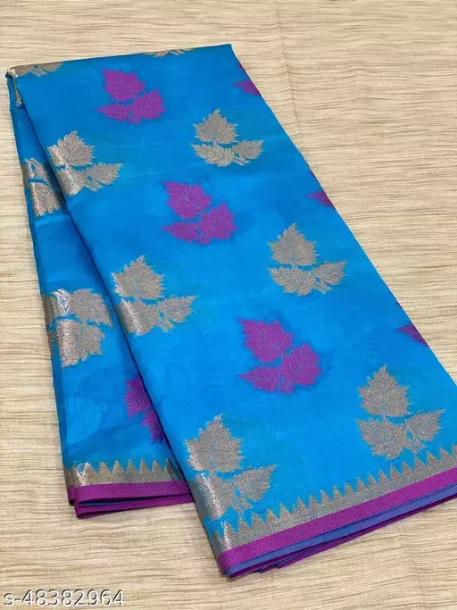 TRENDING LEAF BOOTA SILK SAREE