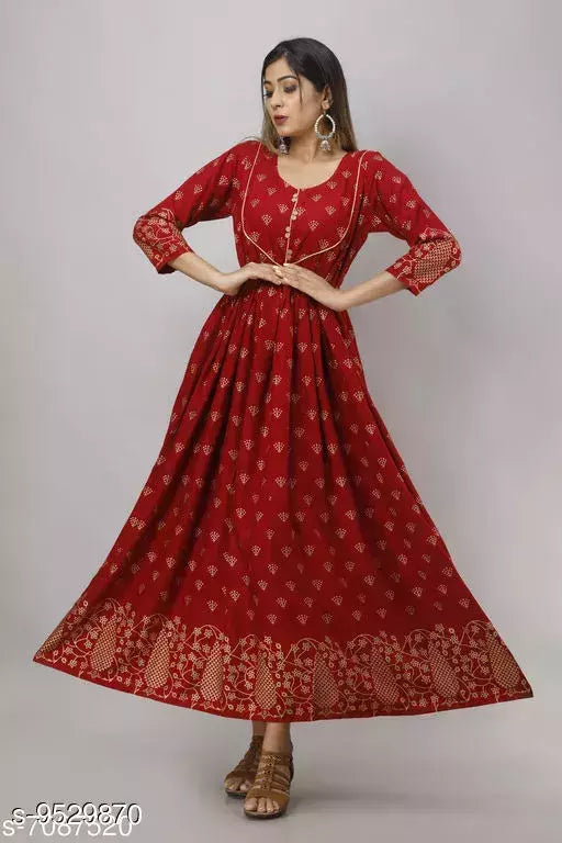 Women's Printed Rayon Kurti
