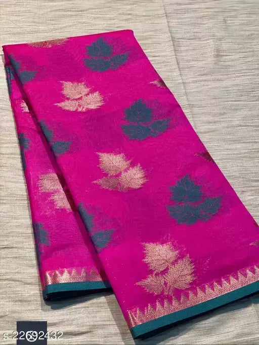 Cotton Silk Floral Saree