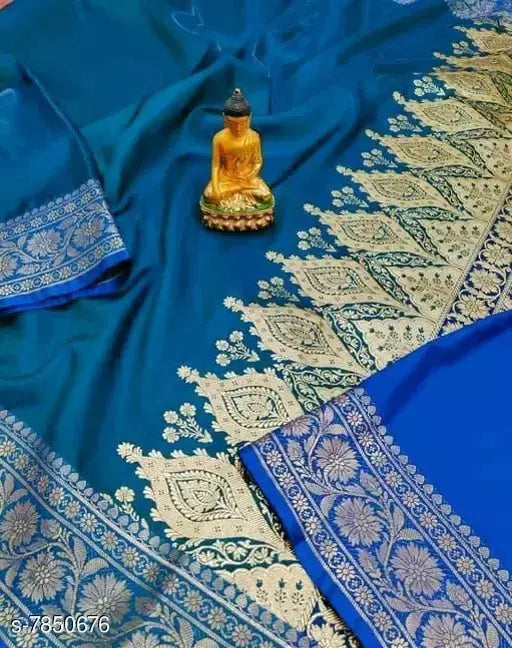 Handloom Banarasi Satin Katan Silk Saree