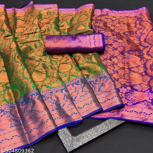 Morpich Fashion  Top Dyed  Banglory Silk Saree