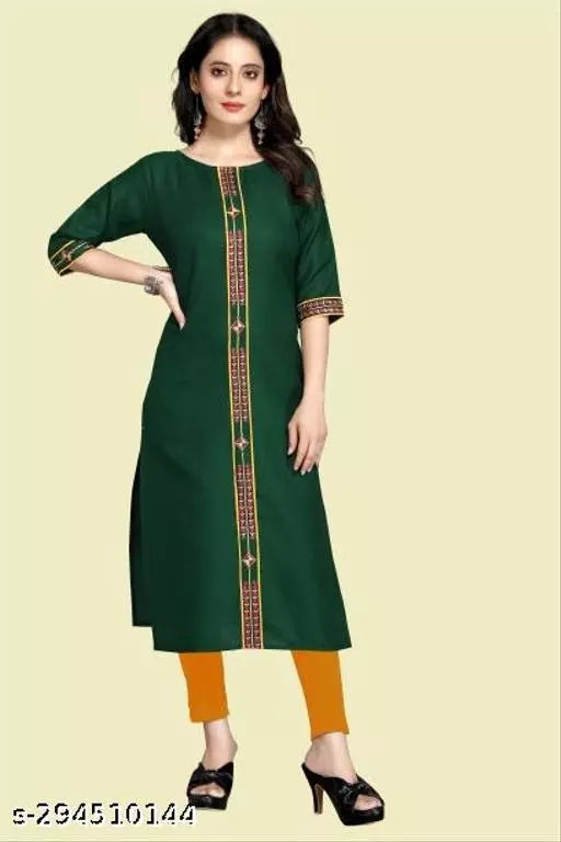 QVAZOR Stylish Fancy Trendy Kurti For Women For Party Wedding Festival Functions