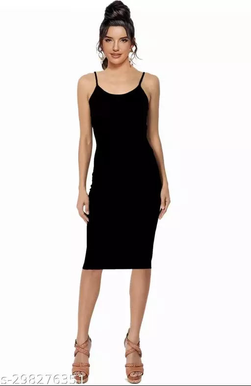 Bodycon Black Dress For Woman