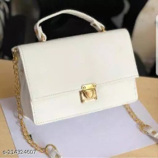 White Women Sling Bag