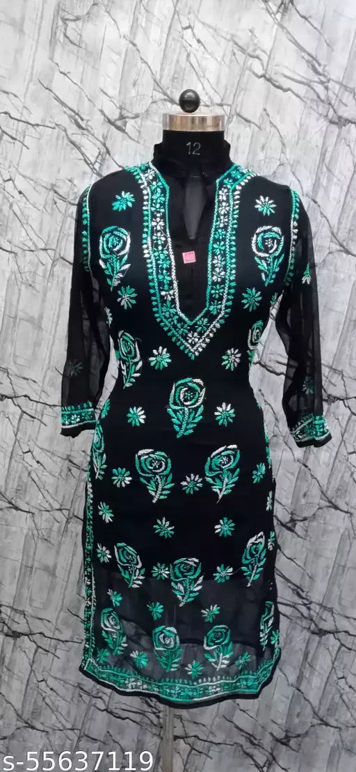 georgette rose kurti