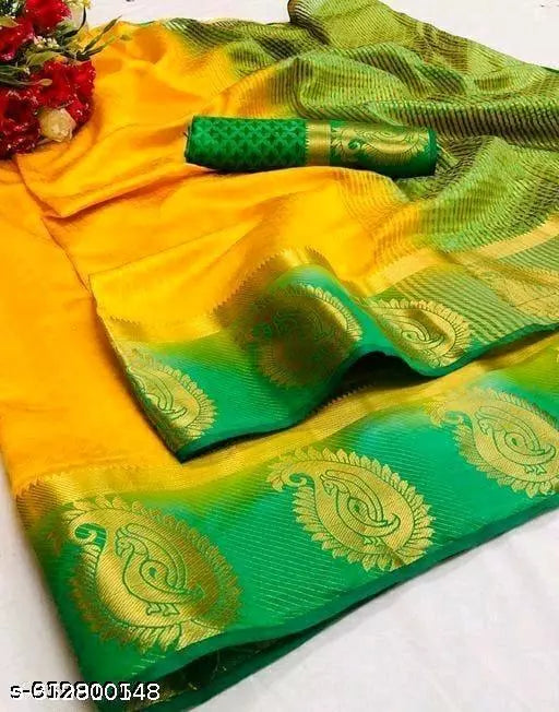 Morpich Fashion Kanjivaram Embozz Silk  Saree