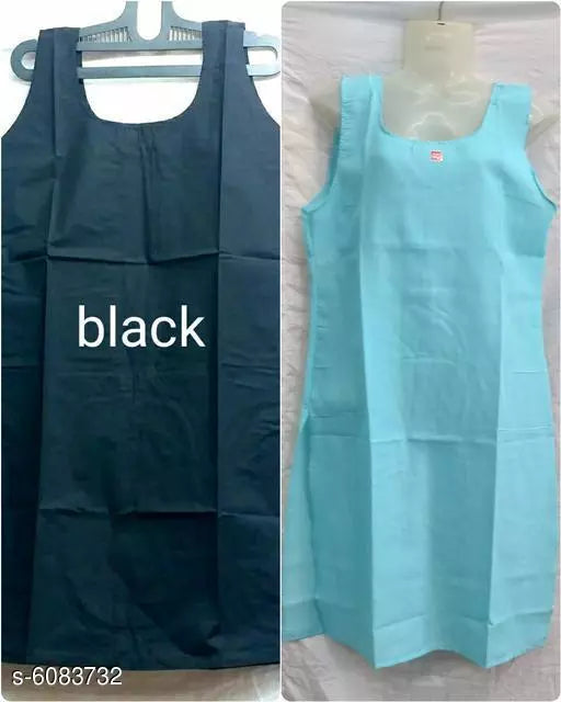 Women Pack of 2 Multicolor Cotton Camisoles