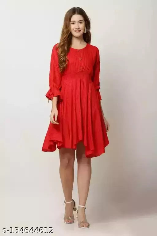 stylish women fit and flare dress