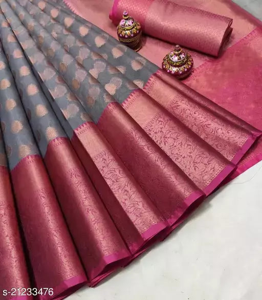 ORGANZA SILK BUTI SAREE