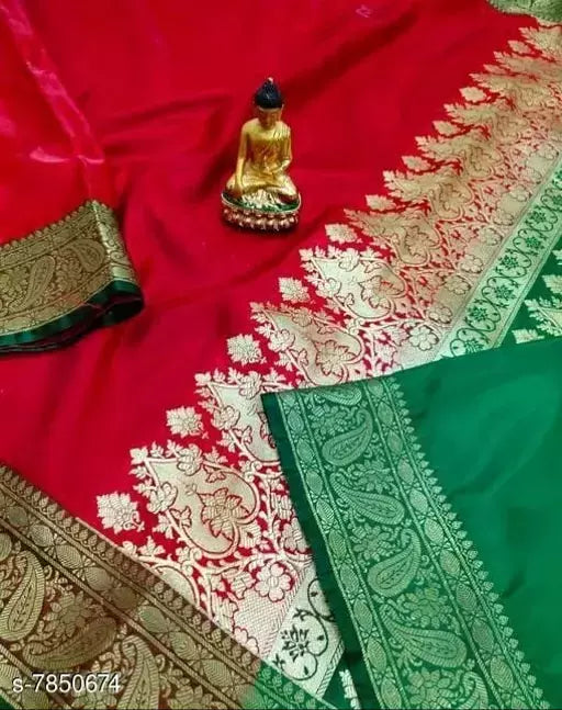 Handloom Banarasi Satin Katan Silk Saree