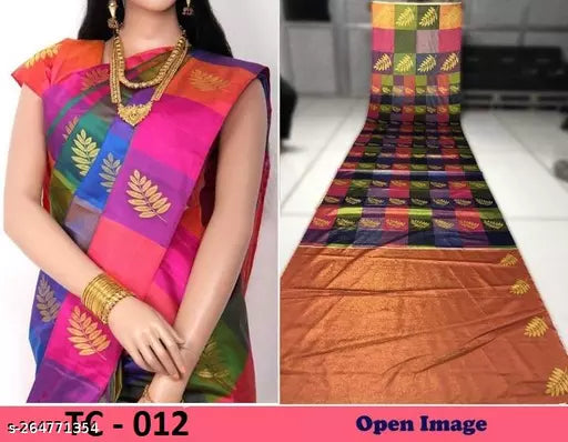 Zari Satin Digital Print Saree