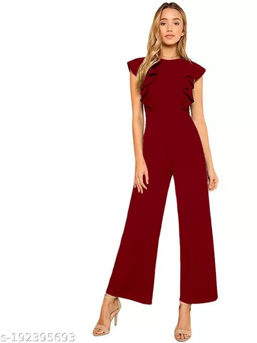 Womens Maroon JumpSuit
