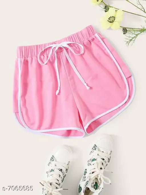Vivient Women Pink Hosery Short