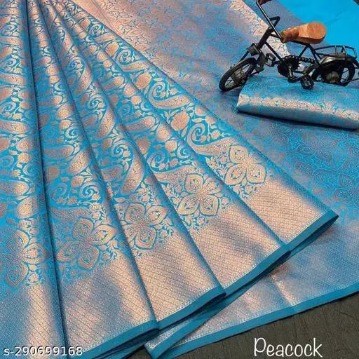 Copper Brocade Kanjivaram
