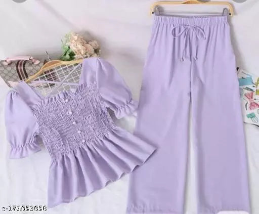 Trendy Stylish Women Top & Bottom Set