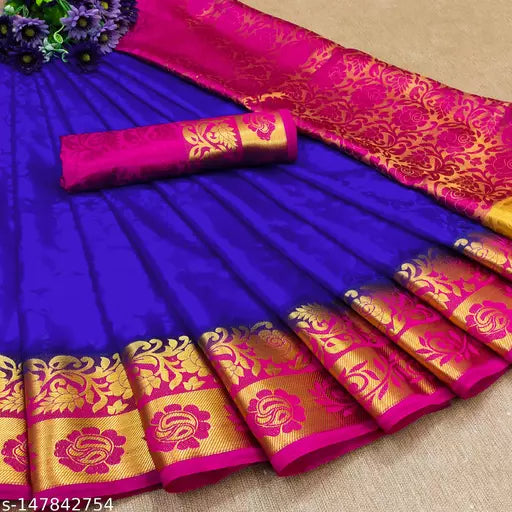 MORPINCH FASHION EMBOSS  SILK SAREE