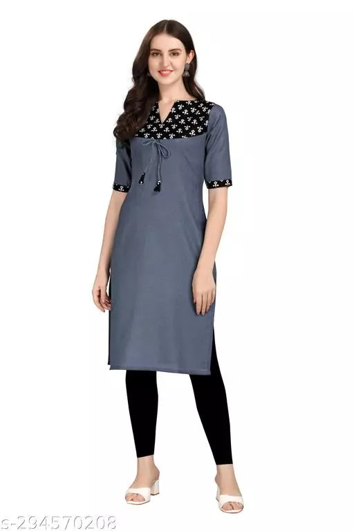 QVAZOR Stylish Fancy Trendy Kurti For Women For Party Wedding Festival Functions