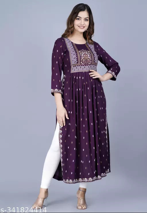 Mialo fashion nyra cut kurta for women.