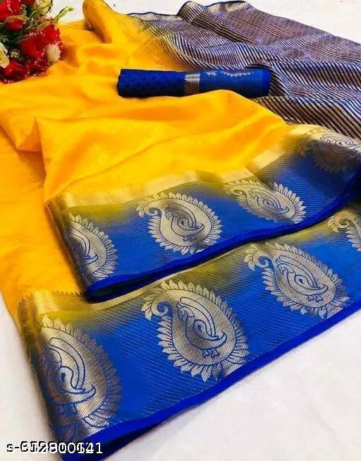 Morpich Fashion Kanjivaram Embozz Silk  Saree