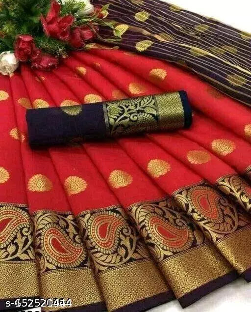 FANCY Jacquard SAREE WITH MULTIPLE BLOUSE