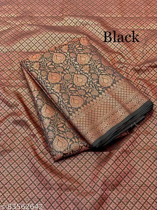 Beautiful Kanchi Semi Pattu Saree With Brocade Pallu Blouse