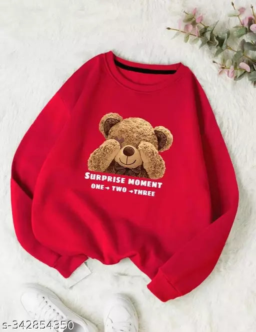 JKP COLLECTION Women & Men's Casual Sweatshirt For Solid Trendy Stylish Unisex  typographic Design Hooded Sweatshirt - Pullover Sweatshirts In Color Red