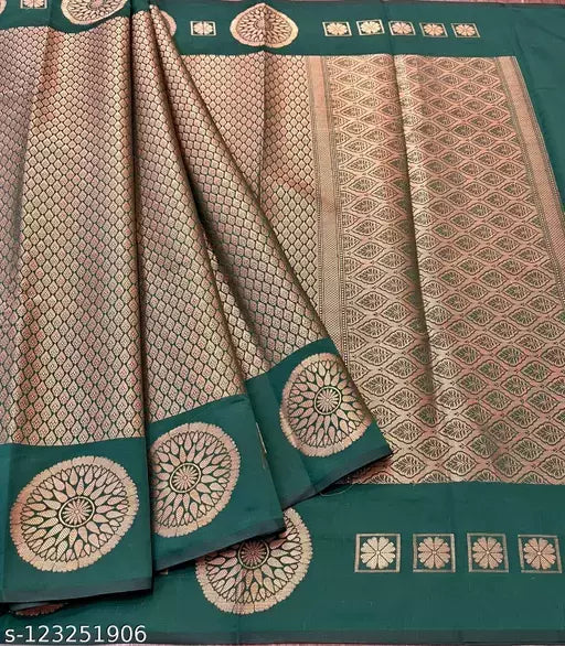 Copper Zari Soft Silk Saree