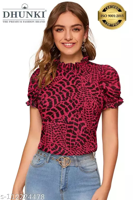DHUNKI WOMEN'S PRINTED TOP