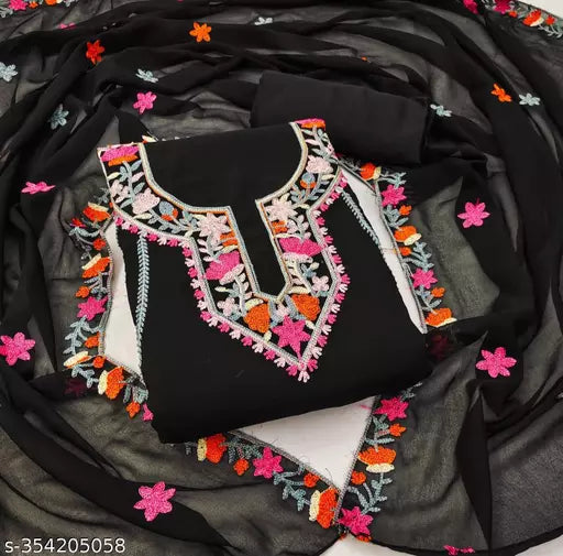 TRENDY FANCY GEOGRETTE SUITS & DRESS MATERIALS FOR WOMEN