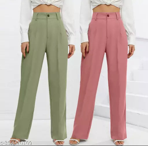 Mom Fit  Pista&peach women Trouser