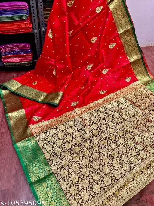 Embroided Satin Silk Saree
