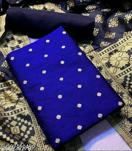 SUIT+NB CHOKTHA-NB PLAIN-RB BUTTI TOP