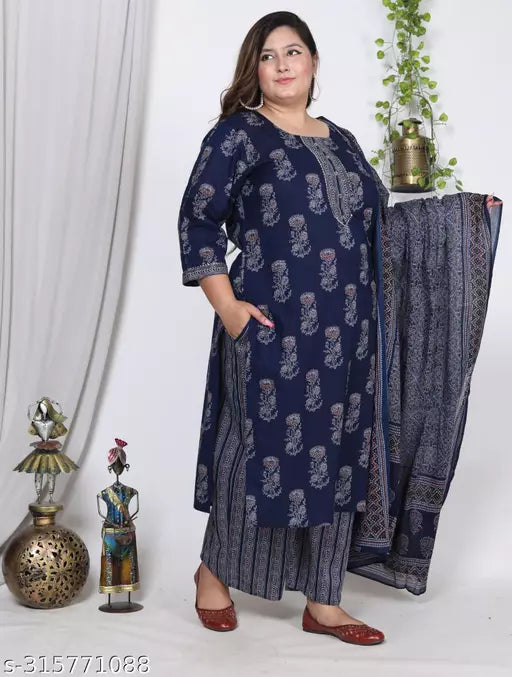 Women Pure Cotton Kurta and Dupatta Set
