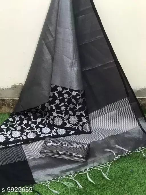 Trendy  Tissue Silk  Embroidered Saree