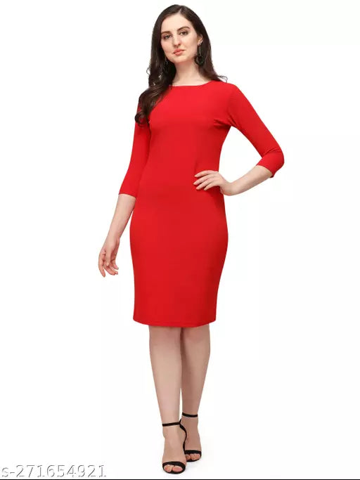 Bodycon Red Dresses For Woman