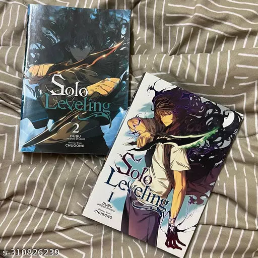 SOLO LEVELING BOOK VOL. 1 + VOL.2 paperback ( BLACK & WHITE ) BEST COMBO BY CHUGONG
