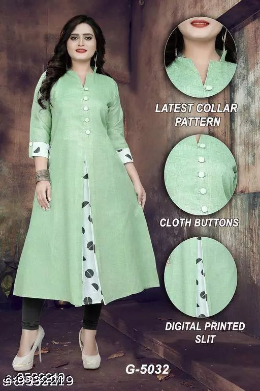 Women's Printed Khadi Cotton Kurti