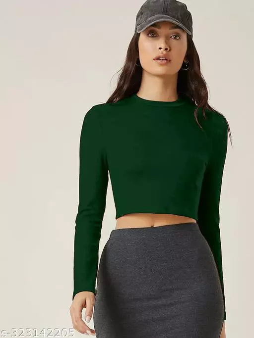 Womens N.Blue Crop Top