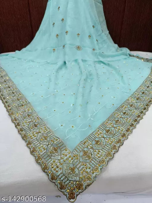 MOUNIKA FANCY EMBROIDERY HEAVY SAREE