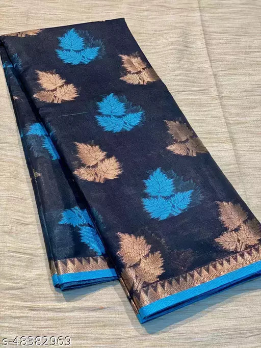 TRENDING LEAF BOOTA SILK SAREE