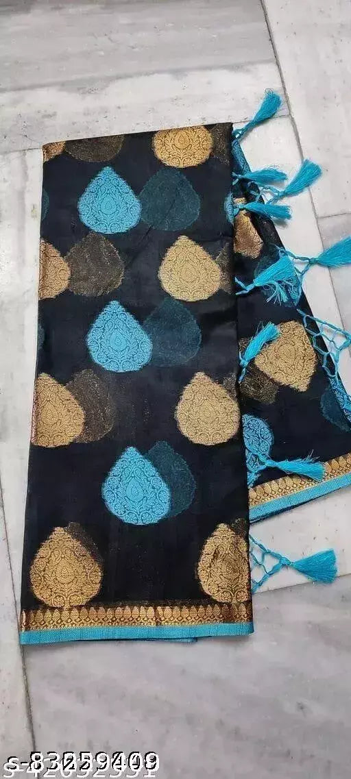 Chanderi Cotton Jacquard Banarasi Saree