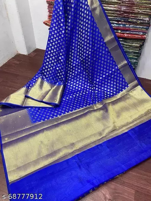 Banarasi Silk Saree With Stone Work