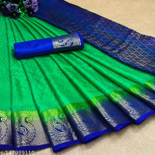 MORPINCH FASHION EMBOSS  SILK SAREE