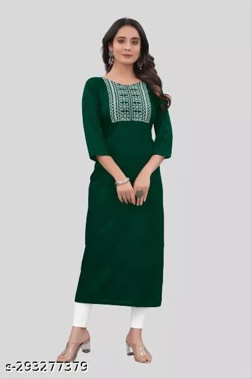 QVAZOR Stylish Fancy Trendy Kurti For Women For Party Wedding Festival Functions